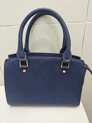 Bolso de mano azul mujer