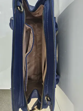 Bolso de mano azul mujer