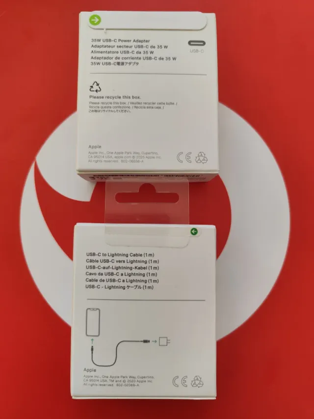 Cargador Apple USB-C 35W y Cable Lightning