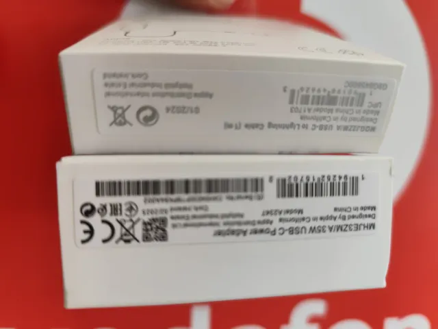 Cargador Apple USB-C 35W y Cable Lightning