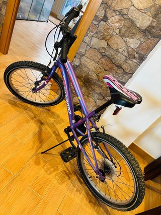 Bicicleta niña morada