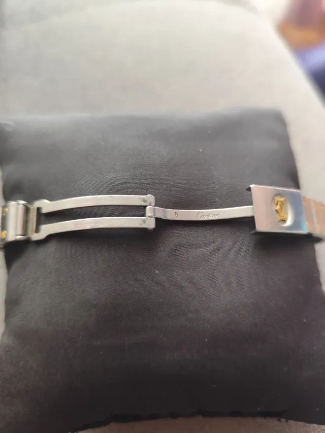 Reloj Cartier Santos Original Oro/Plata