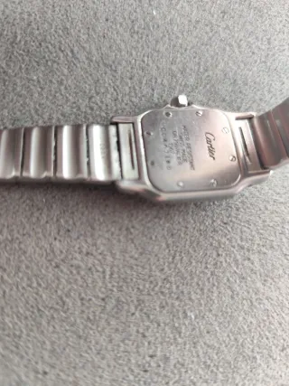 Reloj Cartier Santos Original Oro/Plata