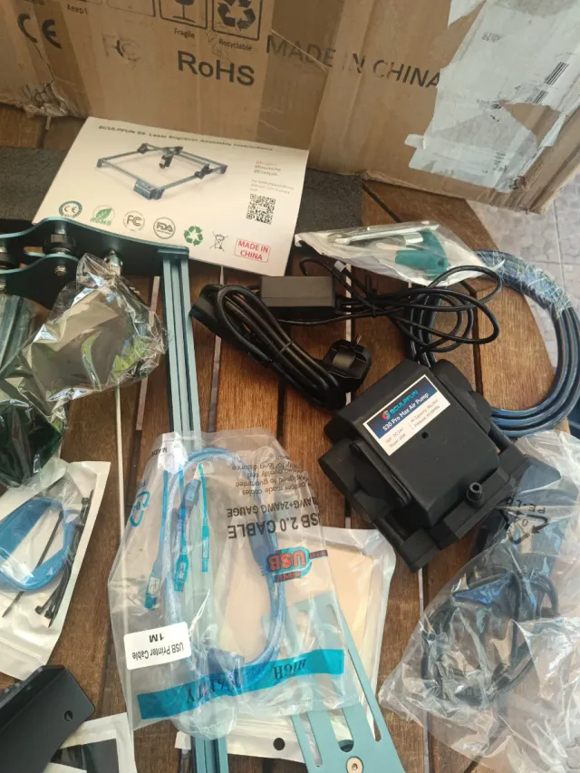 Despiece Sculpfun S9 con bomba de aire