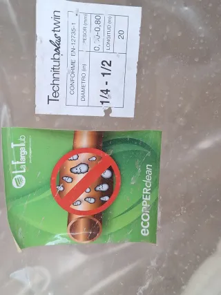 Rollo Tubo Aire Acondicionado 1/4 + 1/2