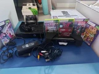 Xbox 360 Kinect + 5 Juegos+mando...