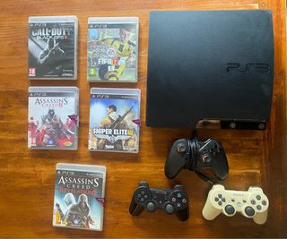 Consola PS3 160GB + 3 Mandos y Juegos