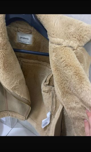 Cappotto montone foderato Stradivarius donna