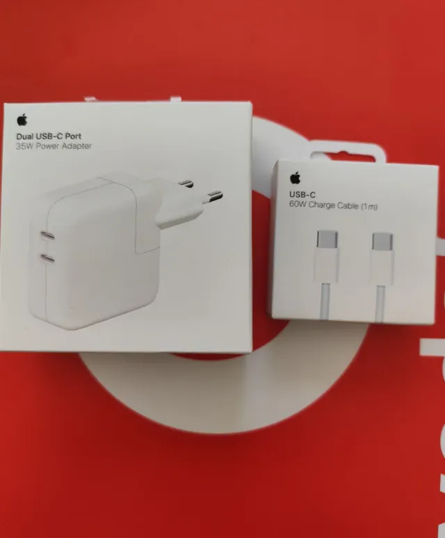 Cargador Apple Dual USB-C 35W y Cable USB-C 60W