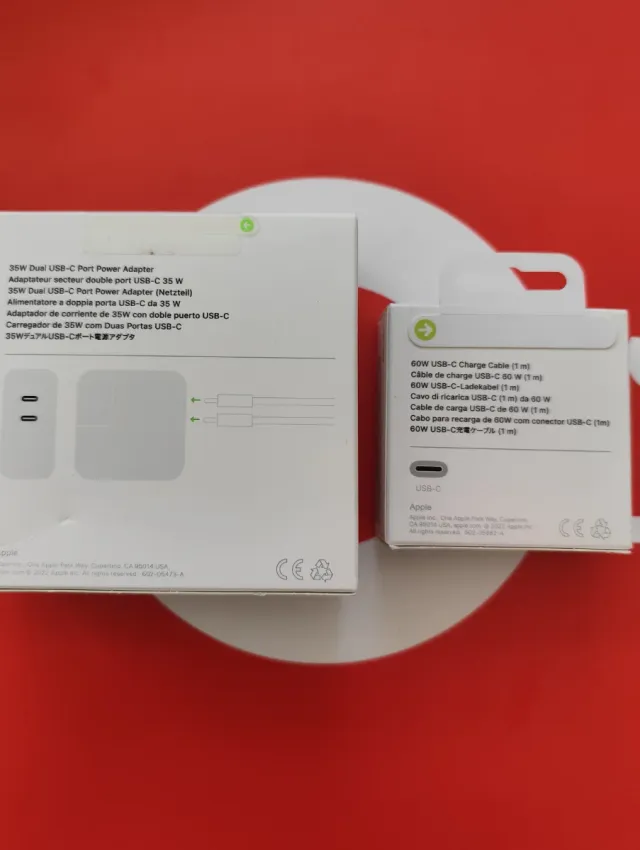 Cargador Apple Dual USB-C 35W y Cable USB-C 60W
