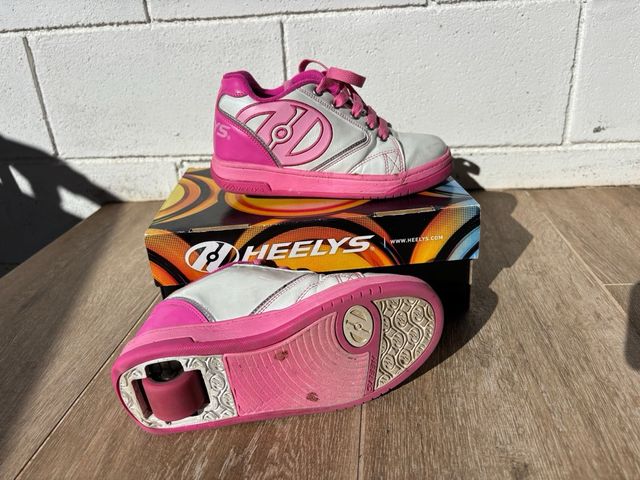 Zapatillas Heelys Talla 34 Rosa y Blanco