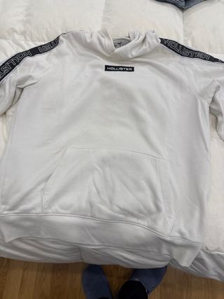 Sudadera Hollister Blanca Talla L