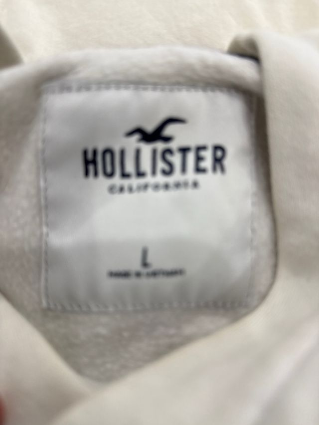 Sudadera Hollister Blanca Talla L