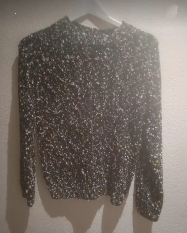 Jersey chenilla negro talla XL