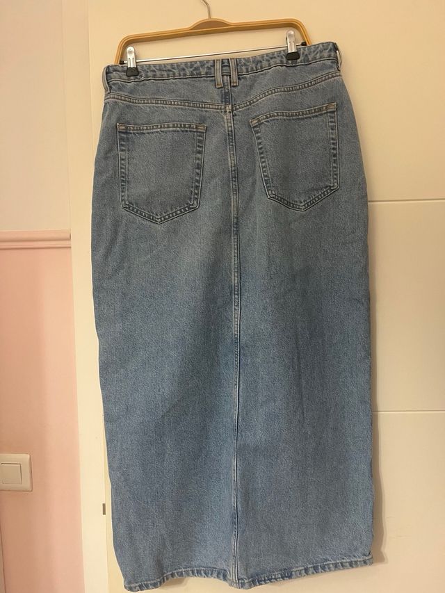 Falda vaquera larga Mango