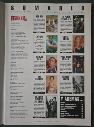 Revista Cinerama. Año 1995.