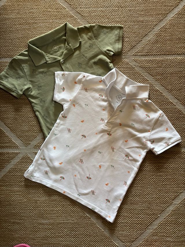 Lote 2 polos manga corta niño
