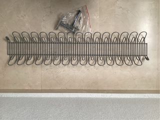 Organizador de cables horizontal gris plata