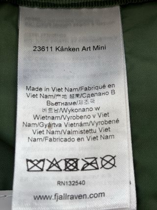 Mini Mochila Fjallraven Kanken Verde