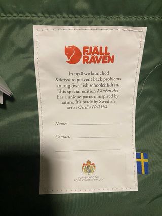 Mini Mochila Fjallraven Kanken Verde