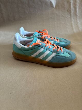 Adidas Gazelle Indoor Teal/Naranja