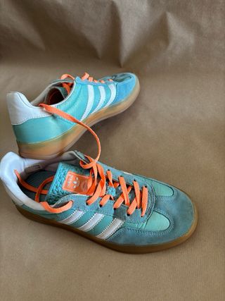 Adidas Gazelle Indoor Teal/Naranja