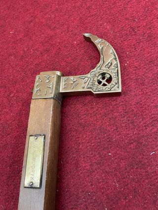 Bastón antiguo de minero