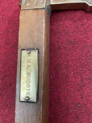 Bastón antiguo de minero