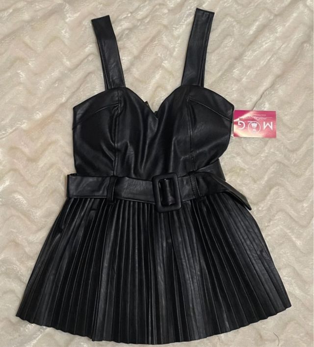 Camisa M.G. Cuero Negra