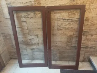 Puerta de ventana de madera 127:5 x 64