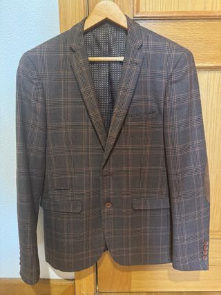 Americana Alexandre & Co Marrón Cuadros