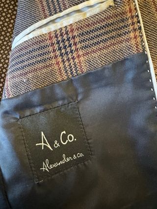 Americana Alexandre & Co Marrón Cuadros