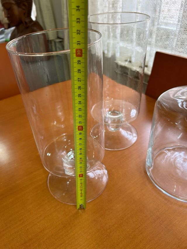 Lote 3 Jarrones Cristal Grandes ( NO SE ENVÍA )