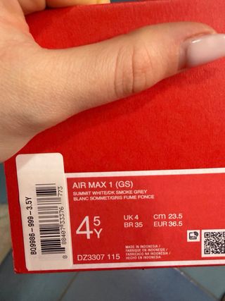 Nike Air Max 1 GS Grigio Rosa