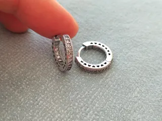 Pendientes aro plata de ley