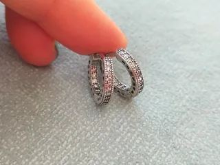 Pendientes aro plata de ley