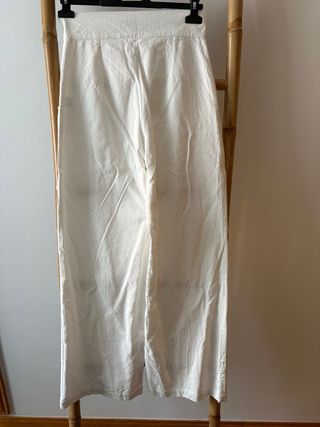 Pantalón pana Maria de la Orden blanco