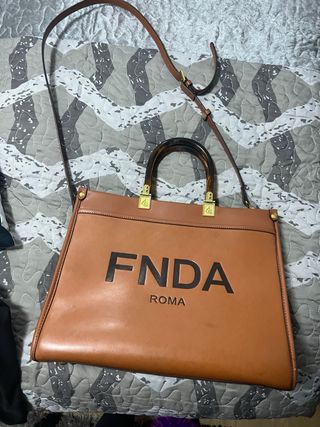Borsa Fendi Roma Marrone