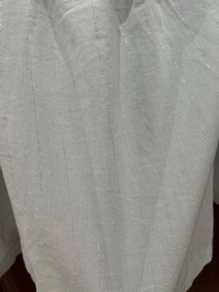 Blusas niña blanca/azul con brillos talla 3-4