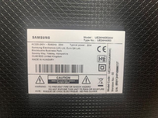 Schermo Samsung TV/Computer Nero