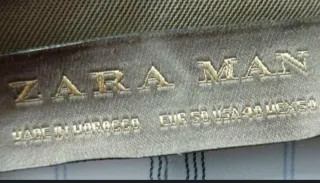 Americana Zara Verde Talla 50