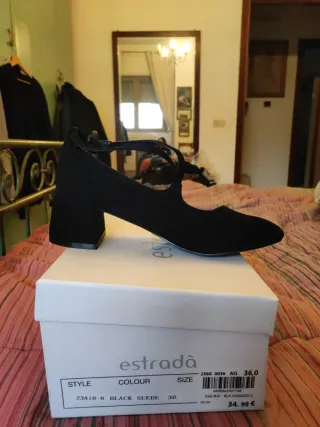 Scarpe Mary Jane Estrada Nere Tg 36