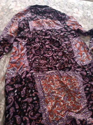 Vestido camisero Lefties estampado patchwork T.M