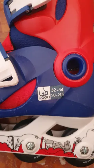 Patines Oxelo niño/a talla ajustable 32-34.