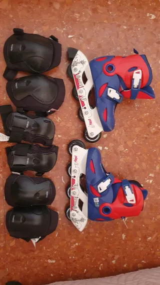 Patines Oxelo niño/a talla ajustable 32-34.
