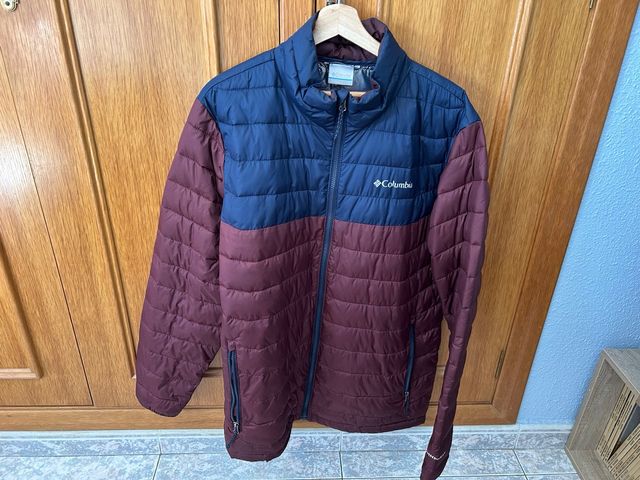 Plumífero Columbia Azul y Rojo