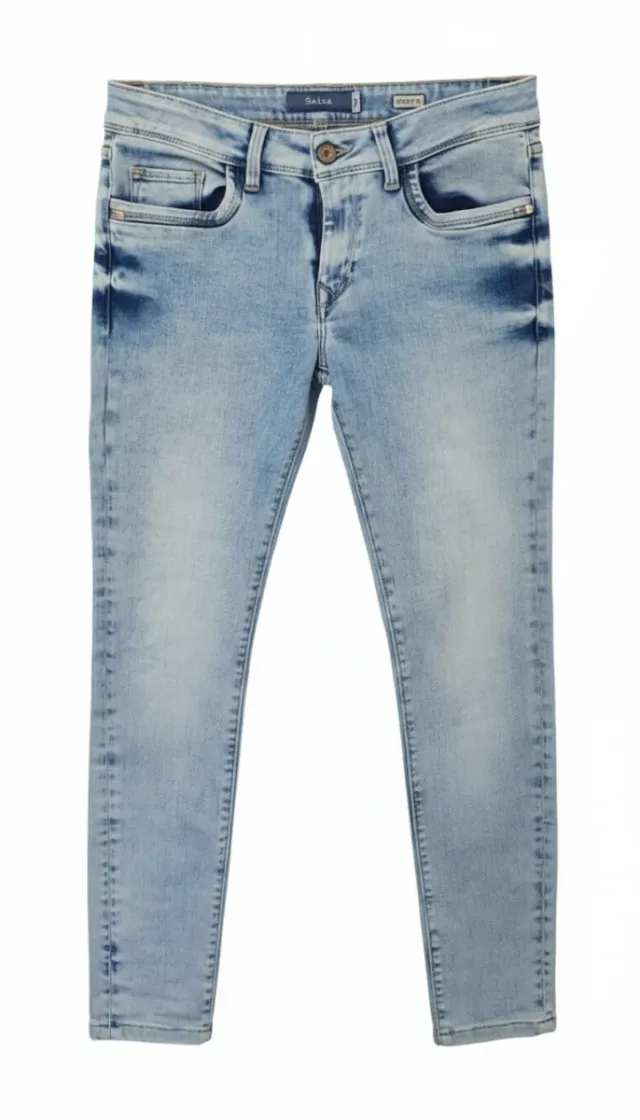 Pantalón vaquero mujer Salsa azul claro