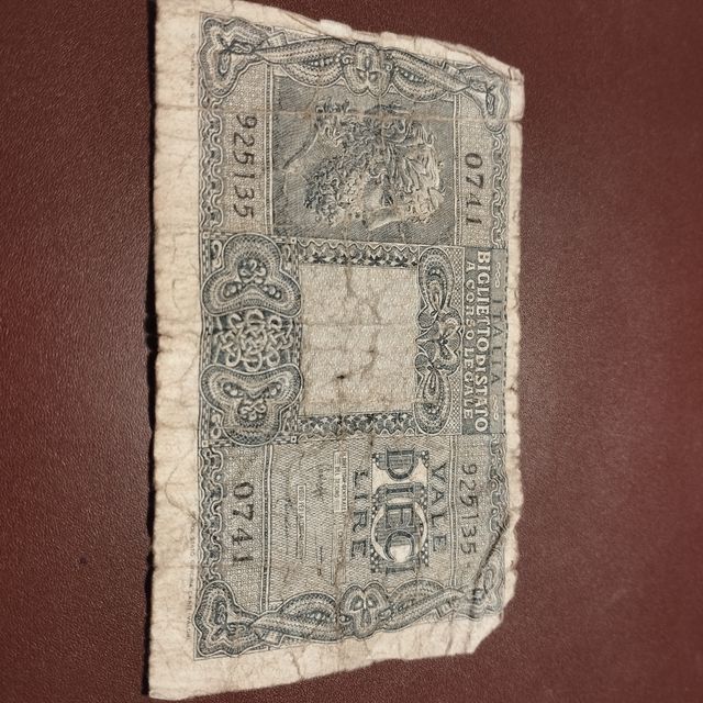 Banconota 10 Lire Italiane