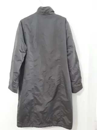 Abrigo largo gris mujer