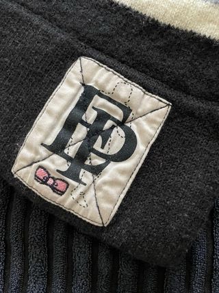 Bufanda FP hombre rayas gris negro